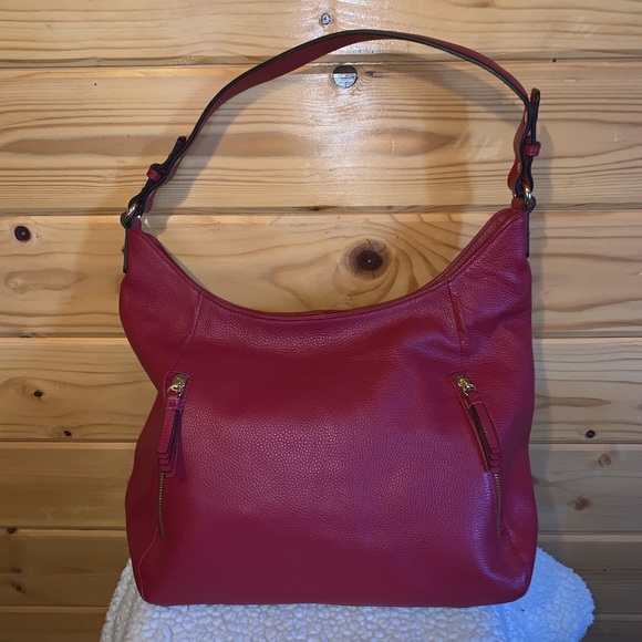 Ora Delphine Handbags - Ora Delphine Red Genuine Leather Handbag